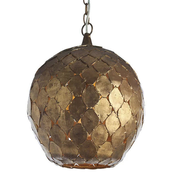 Osgood Iron Pendant (Antiqued Gold Leaf) - OPEN BOX | Lumens