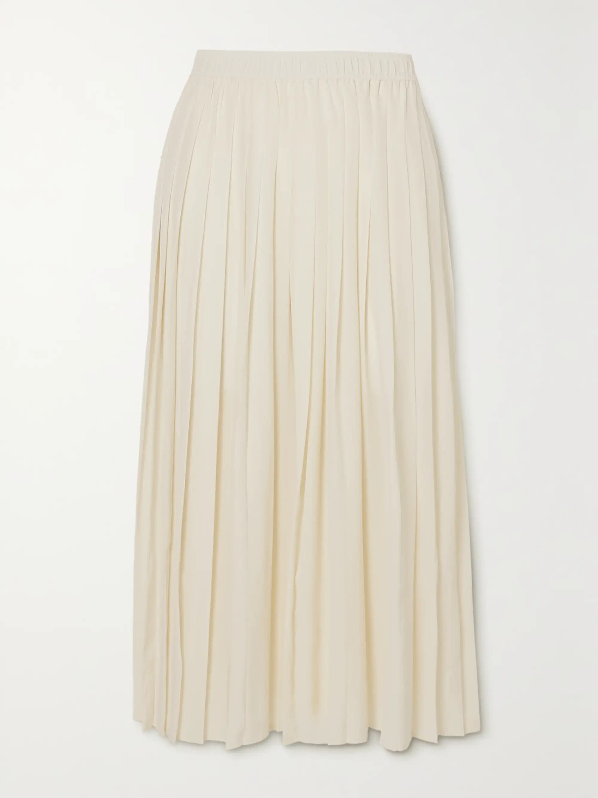 Nanao Midirock aus Seiden-Crêpe mit Plissee | NET-A-PORTER (UK & EU)