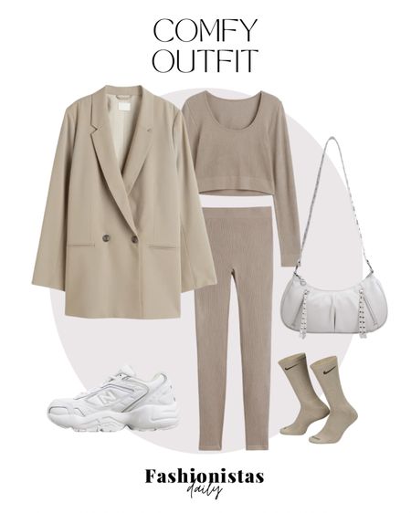 Comfort over everything ✨ Oversized blazer, seamless legging and top, studded bag, New Balance sneakers and Nike socks

#LTKstyletip #LTKfit #LTKeurope