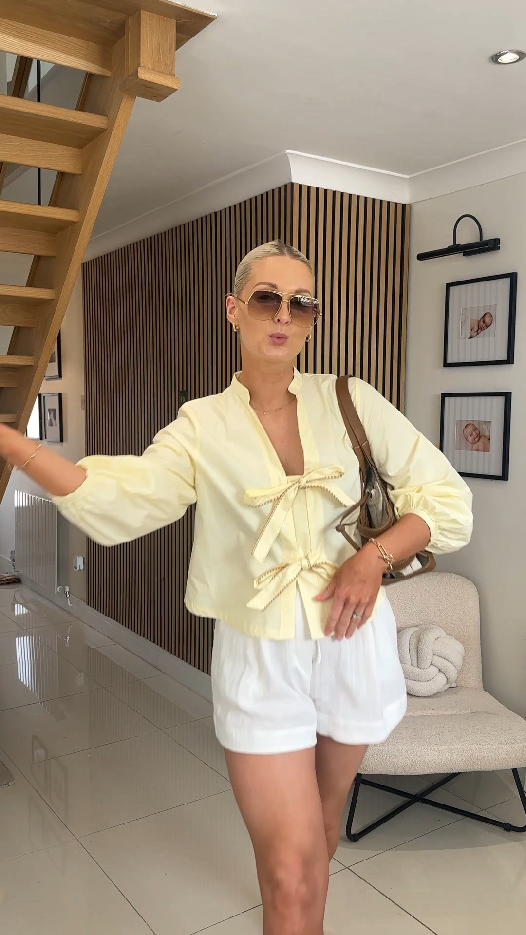 A Comfy but not frumpy cool mum outfit for spring ☀️ I am loving these tie waist white linen shorts rn ❤️

#LTKsummer #LTKspring #LTKuk