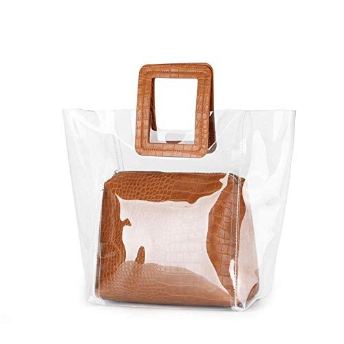 FANCY LOVE Classy Waterprof Clear Tote Beach Shoulder Crossbody Bag | Amazon (US)