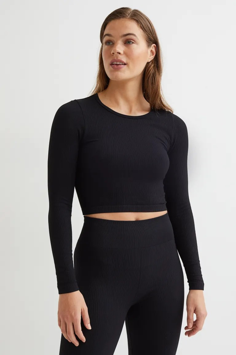 Seamless Sports Crop Top | H&M (US + CA)