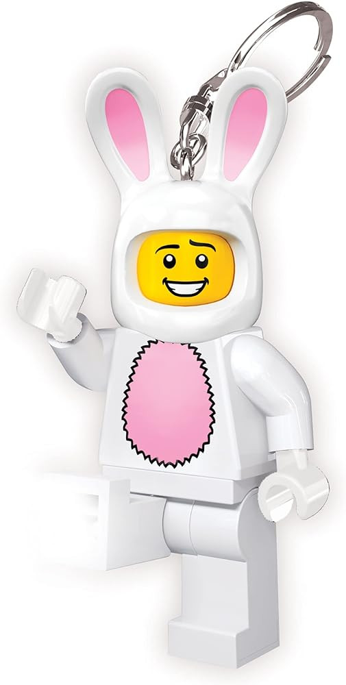 LEGO Minifigures - Large 3 Inch Tall Figure Keychain Light - Bunny Suit Guy (KE73H), Easter baske... | Amazon (US)