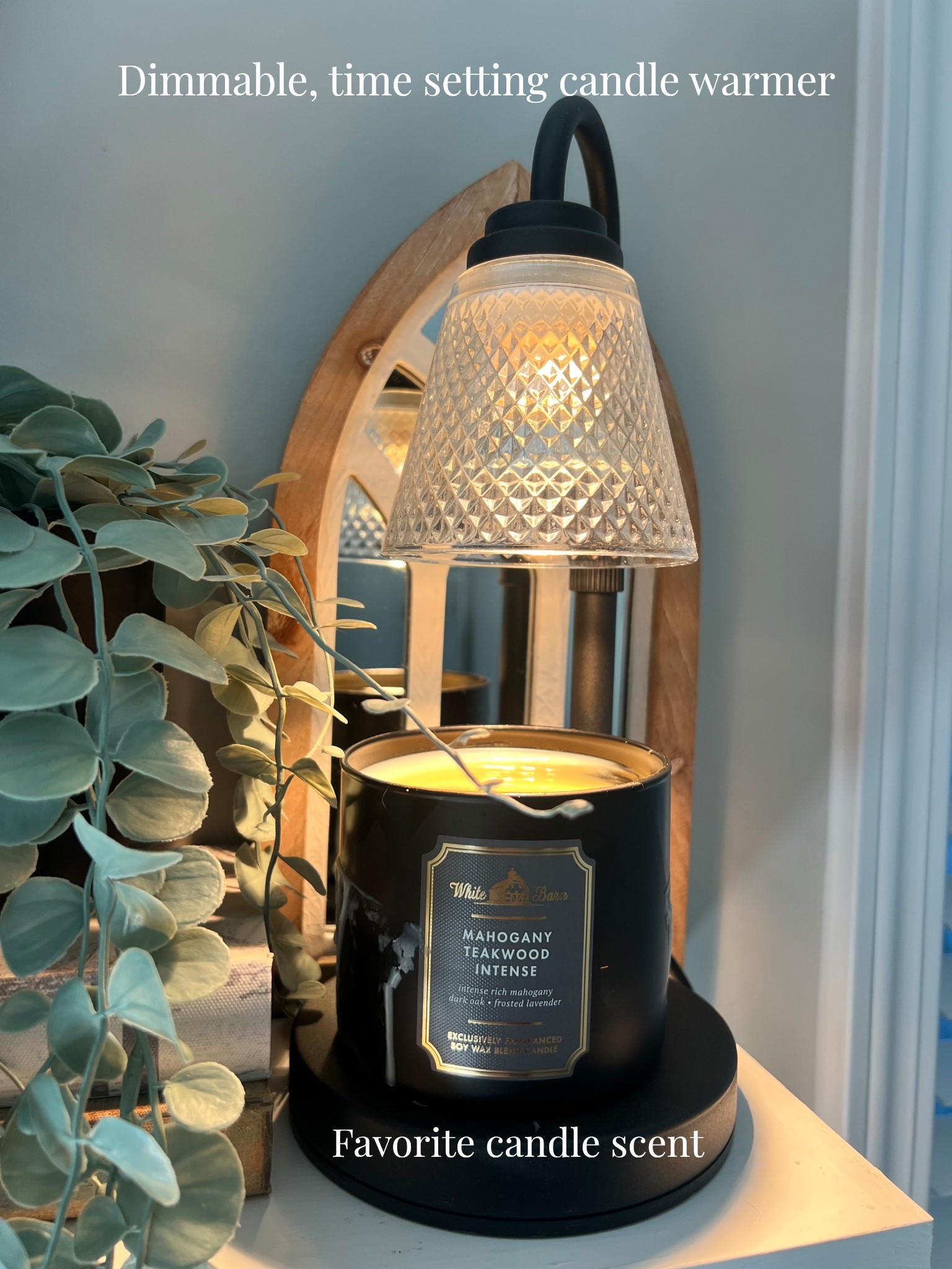 A dimmable candle warmer is a must have, this one also has a timer for auto shut off  

#LTKHome