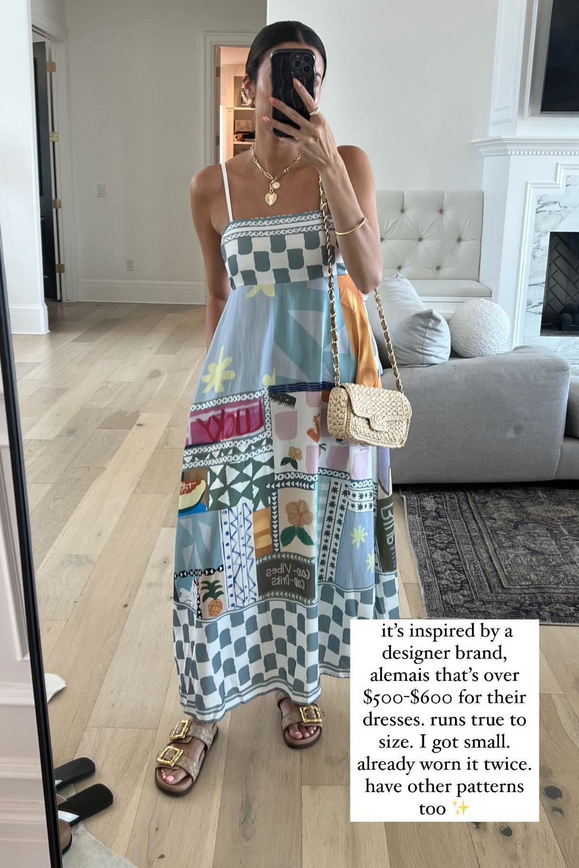 Summer outfit ☀️ loving this $20 summer dress! It’s a designer look for way less. Runs true to size - I’m in size small 🫶🏼

Summer dress, maxi dress, designer dupe dress, vacation dress, beach dress, amazon find, amazon fashion, amazon, Schutz sandals, heart necklace, gold necklace, Walmart necklace, Nordstrom, mom style, Christine Andrew 

#LTKOver40 #LTKStyleTip #LTKFindsUnder50