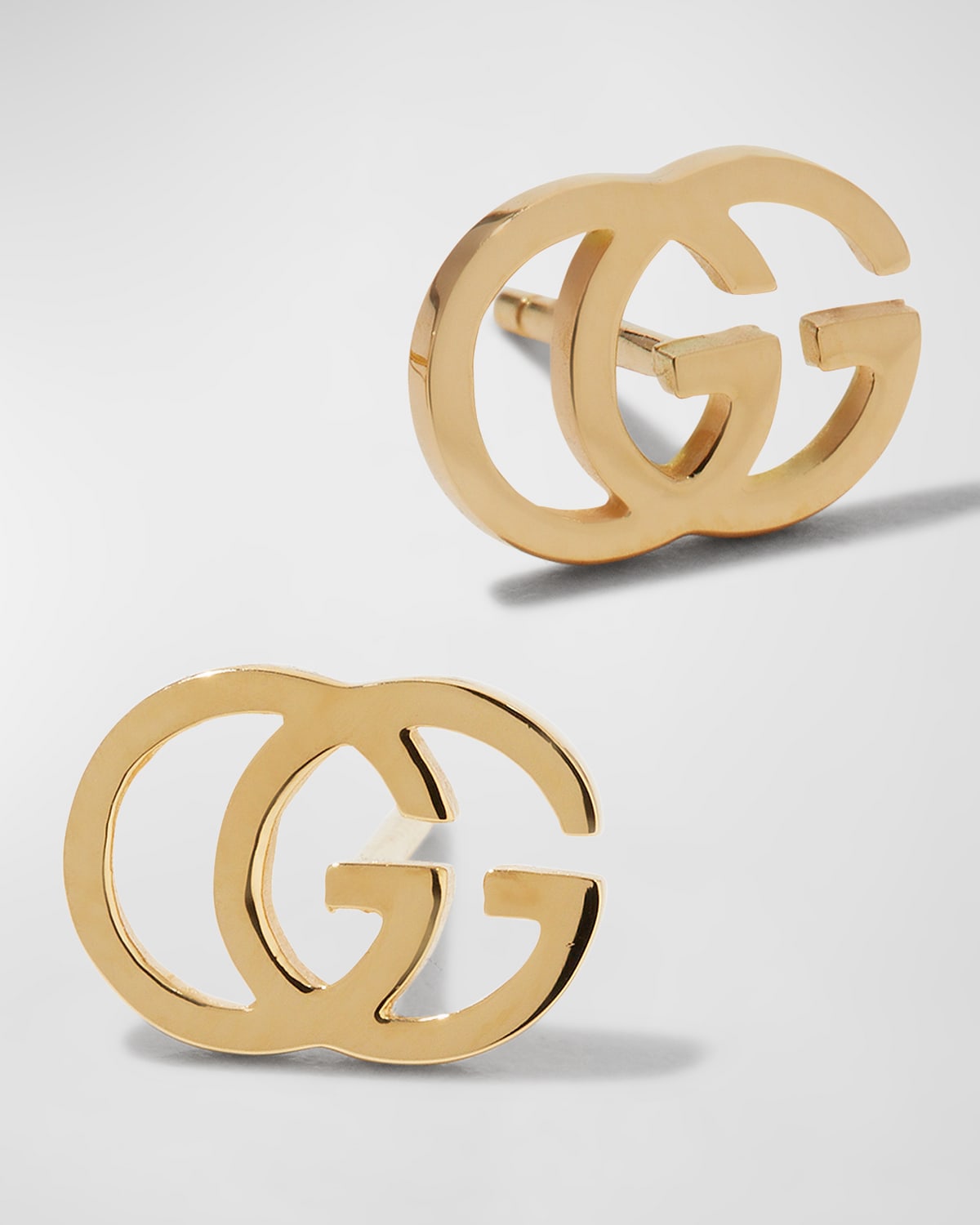 18K Gold Running G Stud Earrings | Neiman Marcus