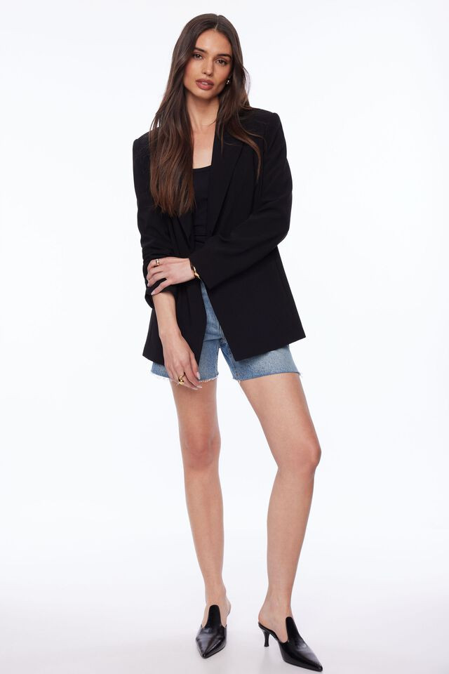 Athena Relaxed Open Blazer | Dynamite Clothing
