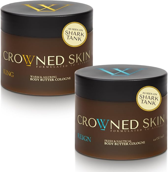 Crowned Skin Reign and King Body Butter Cologne Bundle | As Seen On Shark Tank | Skin Care Set wi... | Amazon (US)