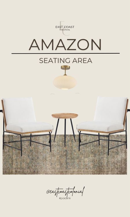 Seating area design, all from Amazon.






Area rug, accent chairs, ceiling light fixture, Amazon home, Amazon furniture, Amazon home decor, accent table 

#LTKStyleTip #LTKHome