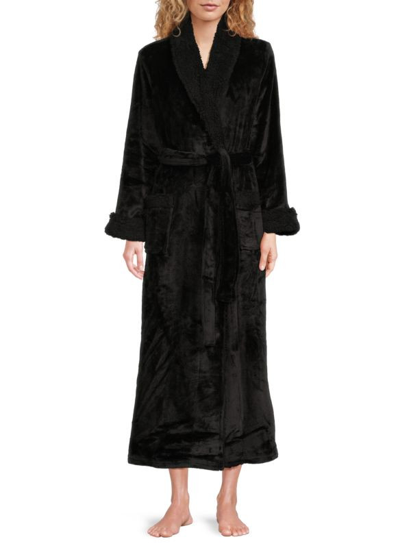 Natori Faux Shearling Robe on SALE | Saks OFF 5TH | Saks Fifth Avenue OFF 5TH