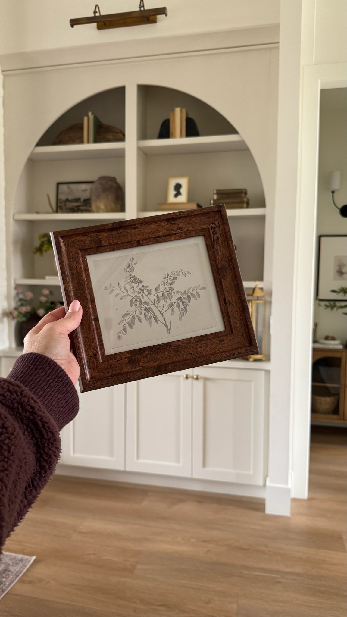 I love this cutie little print from Target! The wood finish is so warm and beautiful, and it’s such a dainty sketch that can be styled year round. And it’s only $11.99!! 

#LTKHome