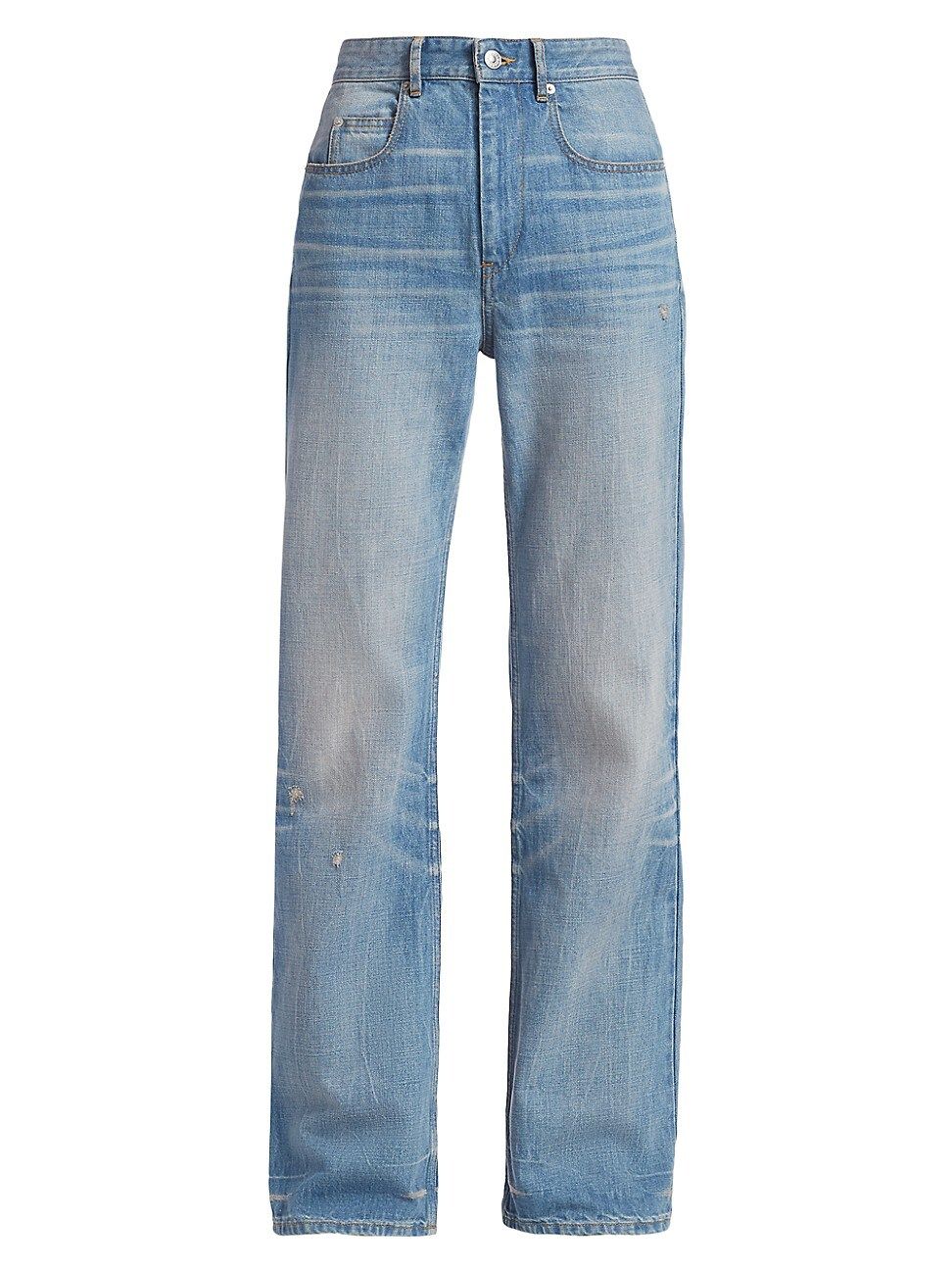 Isabel Marant Etoile Women's Belvira Wide-Leg Jeans - Light Blue - Size 44 (12) | Saks Fifth Avenue