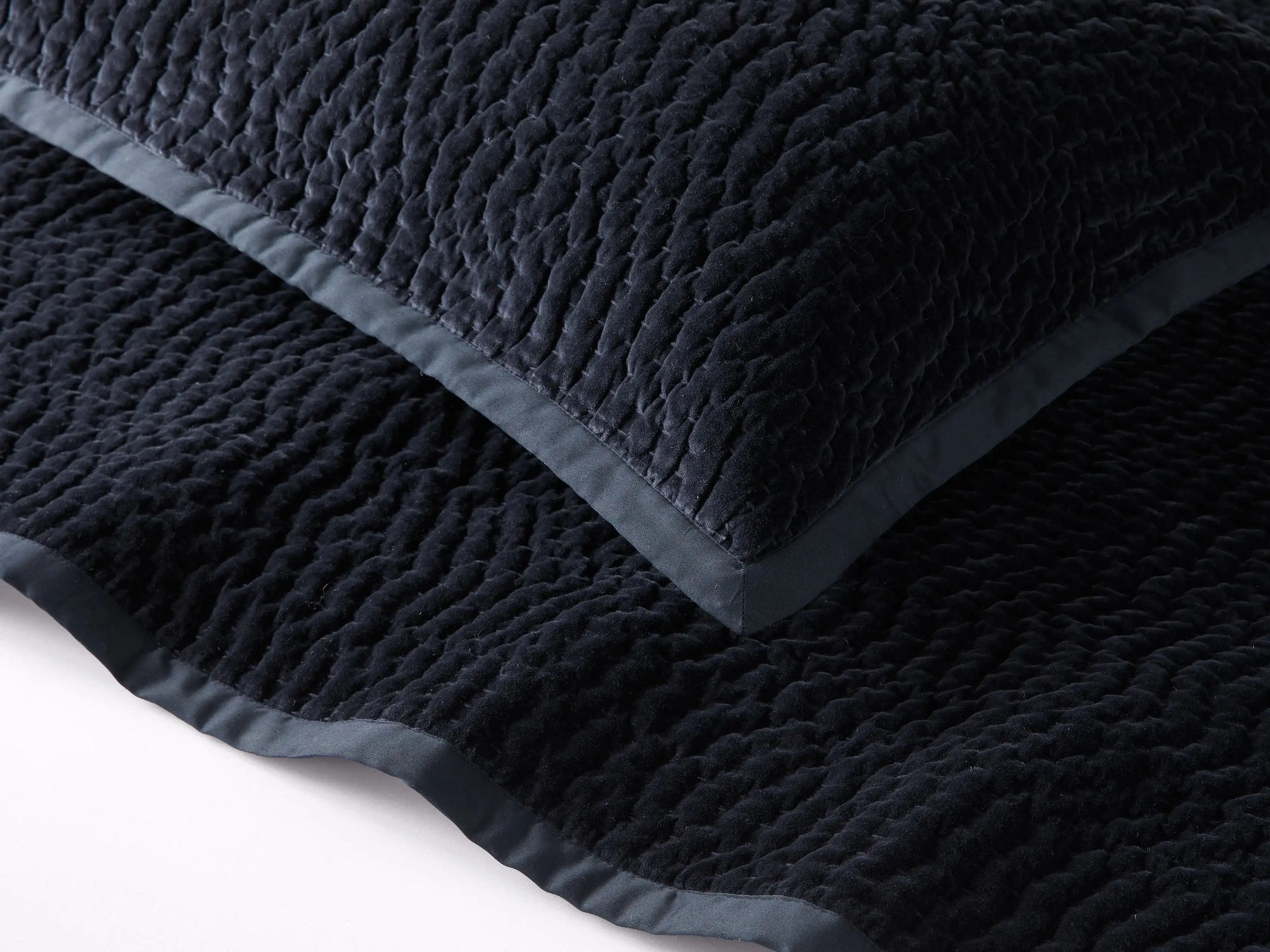 Velvet Pickstitch Quilt | Arhaus