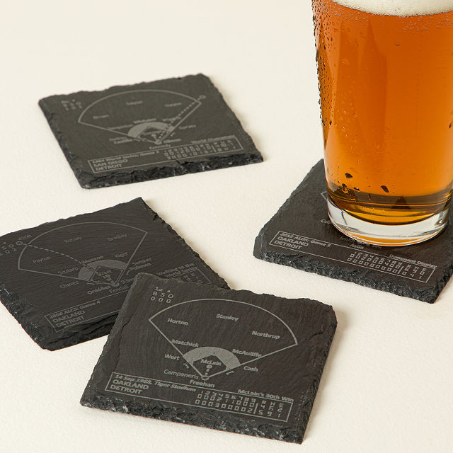 Baseball Greatest Plays Coasters | UncommonGoods