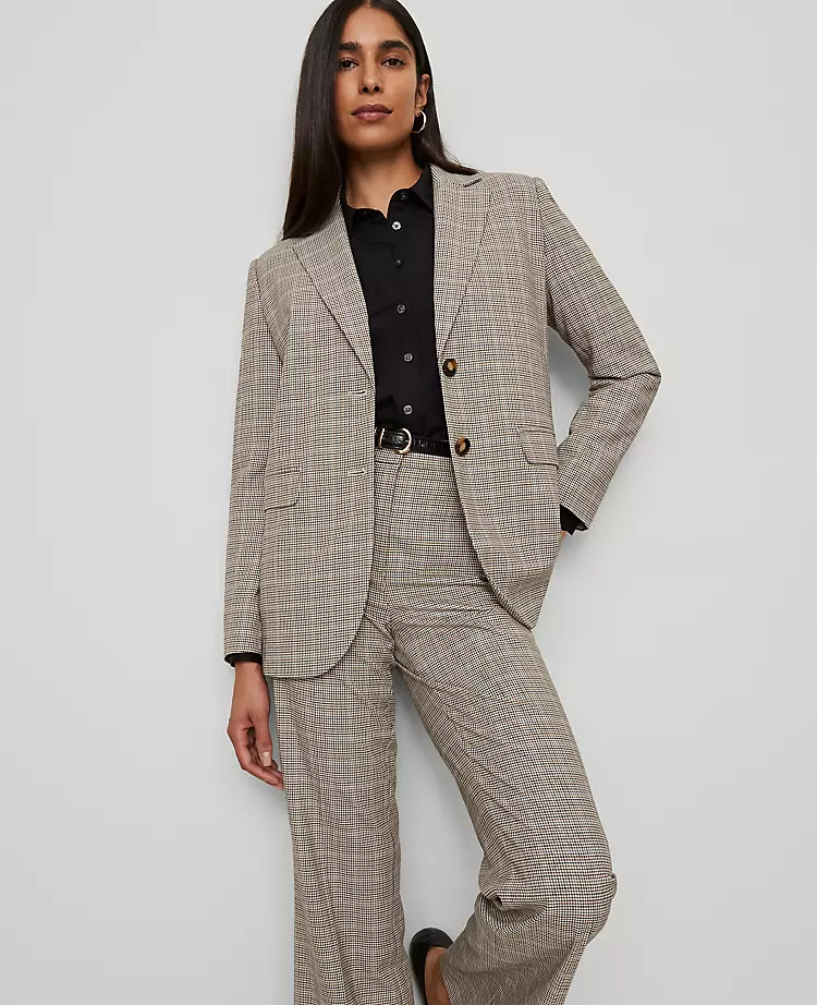 The Madison Blazer in Plaid | Ann Taylor