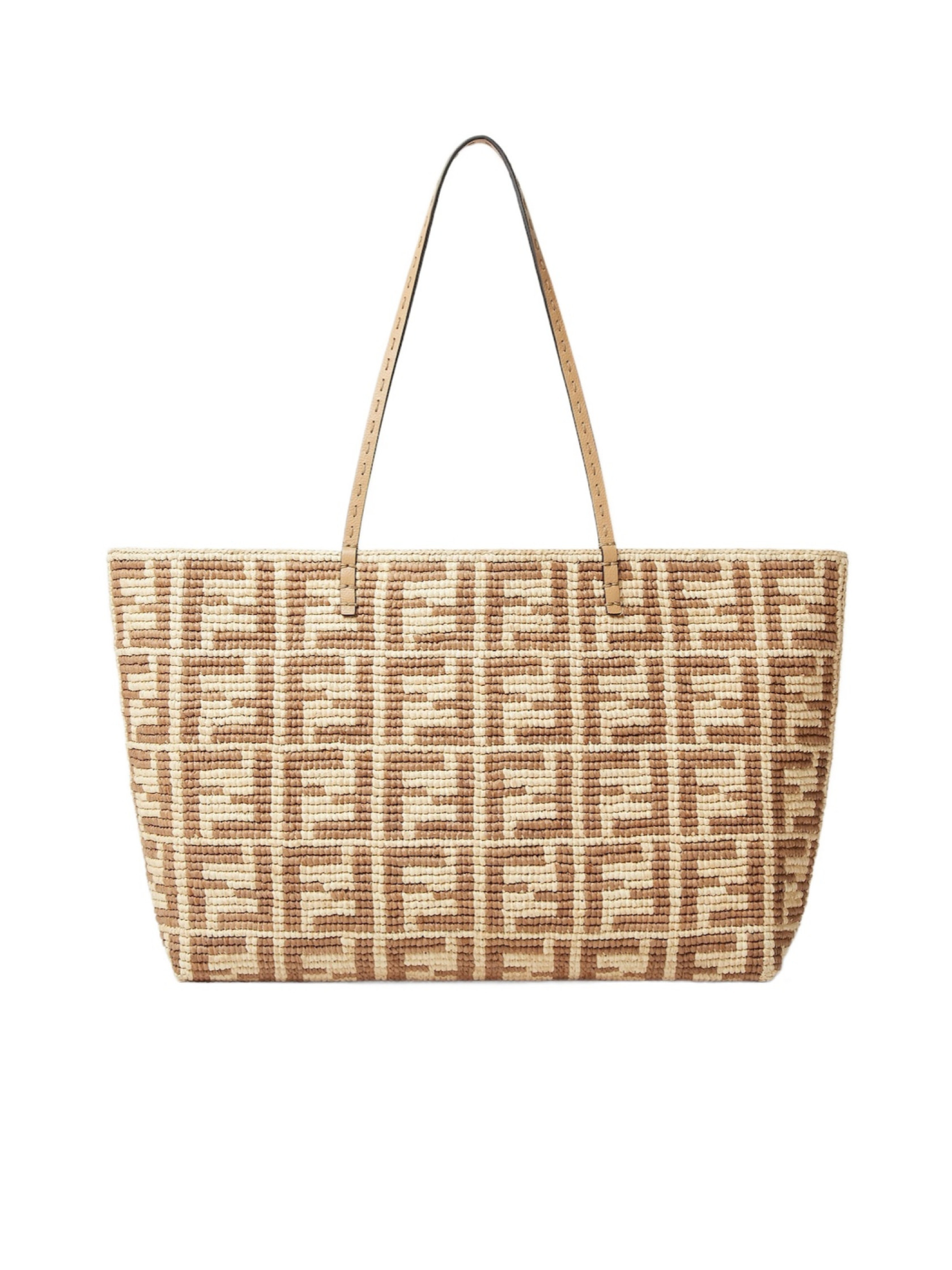 Fendi Large Roll FF Crochet Tote Bag | Senser US
