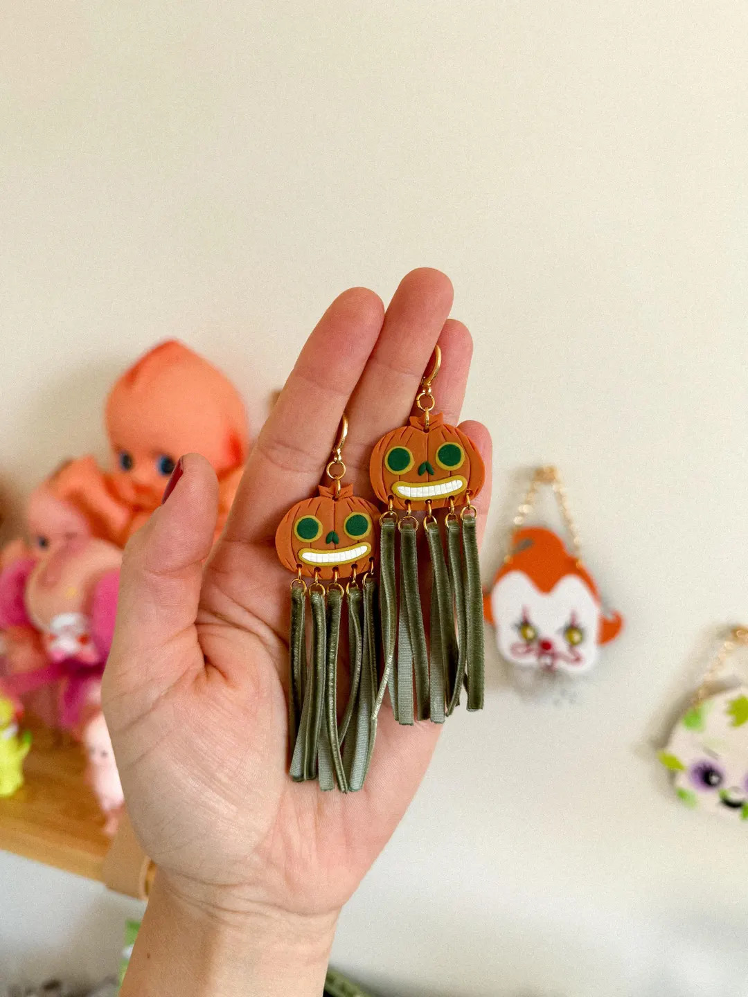 Enoch Earrings/ Over the Garden Wall/ Handmade Jewelry/ Polymer Clay/ Handmade Gifts/ Clay/ Hallo... | Etsy (US)