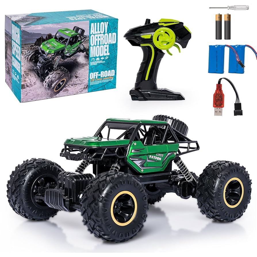 Green RC Trucks Remote Control Car 1:14 Off Road Monster Truck,Metal Shell Crawler,2.4Ghz 20km/h ... | Amazon (US)