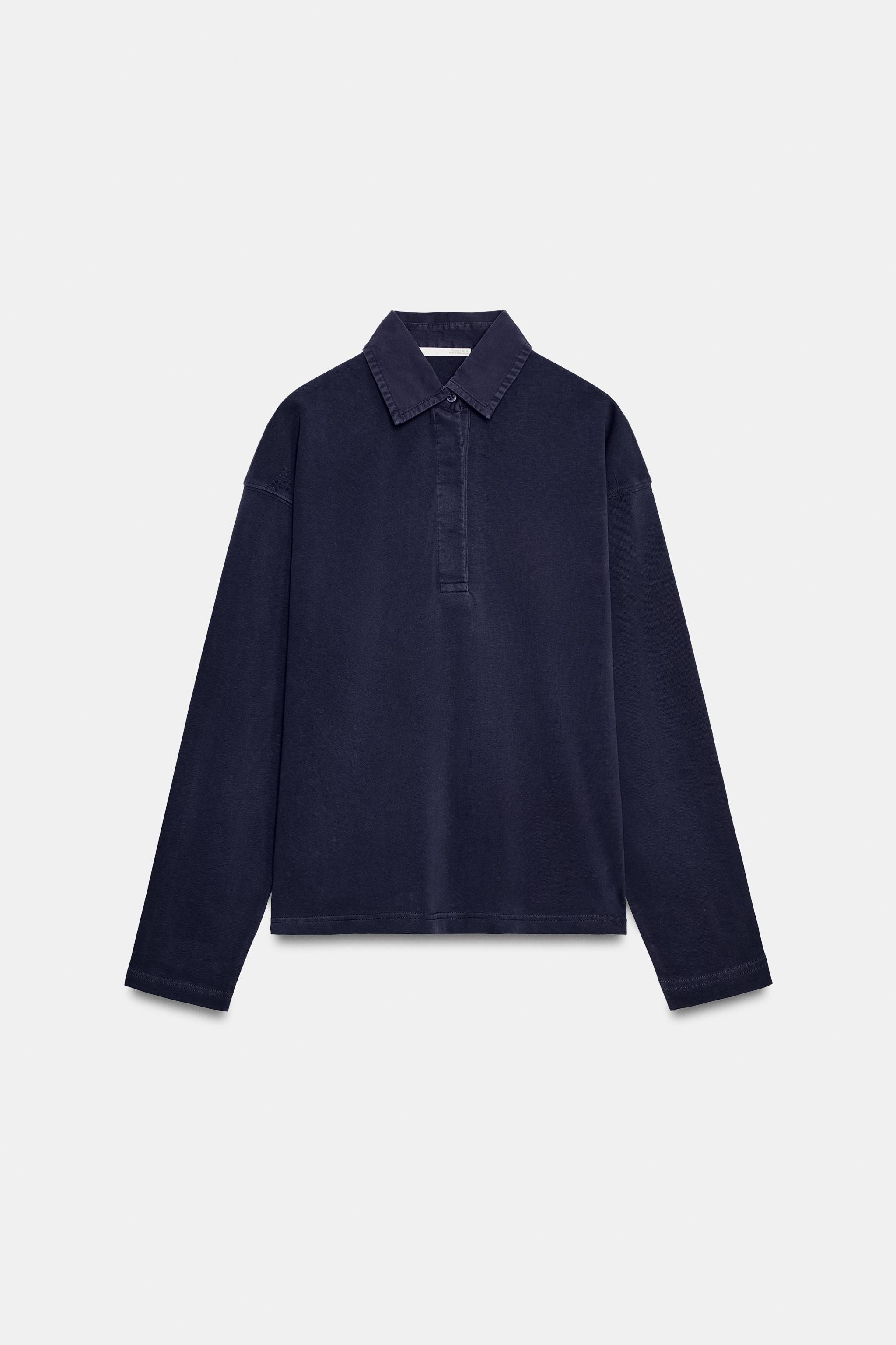 COTTON OVERSIZE POLO SHIRT | Zara UK