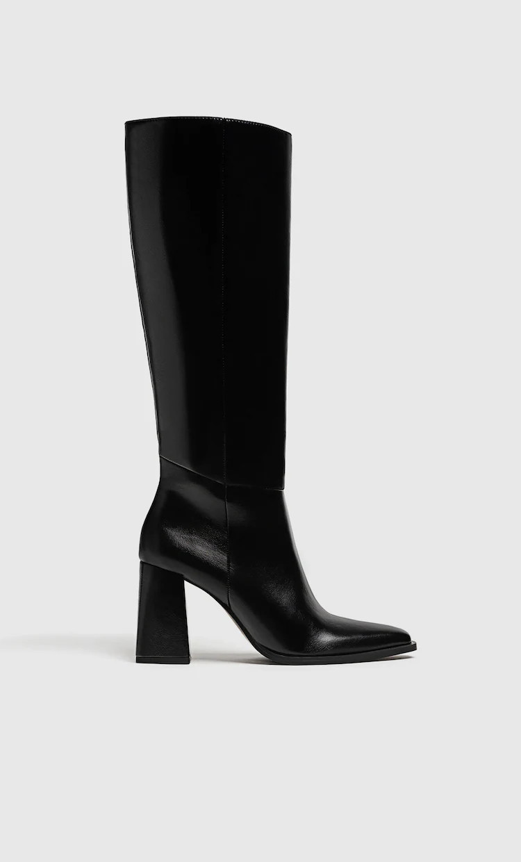 Heeled boots - Women's Wide Fit | Stradivarius United Kingdom | Stradivarius (UK)