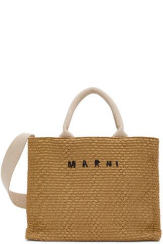 Brown East West Shopping Tote | SSENSE