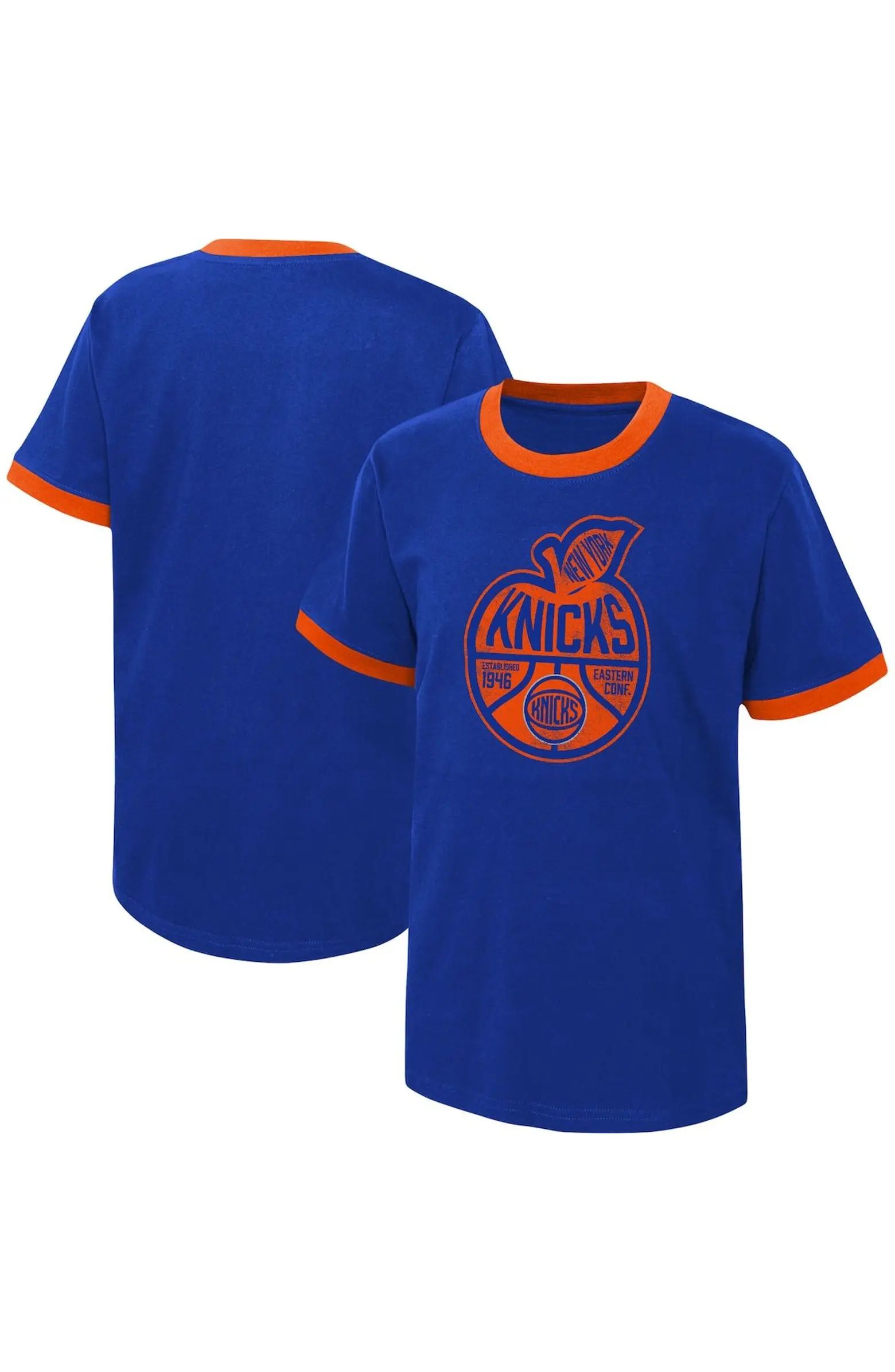 Youth Blue New York Knicks Hoop City Hometown Ringer T-Shirt | Nordstrom