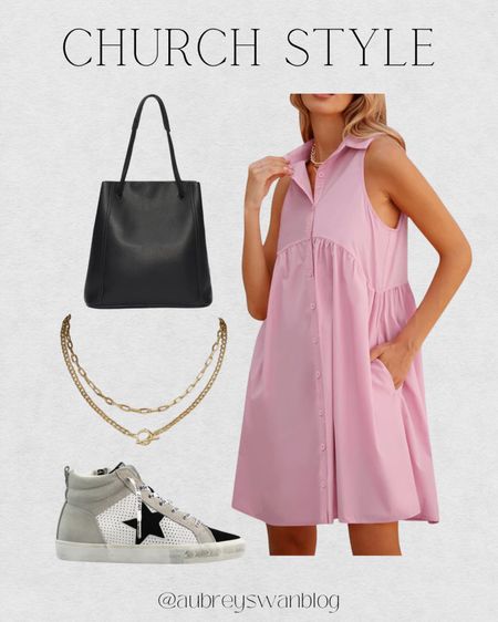 Church Style💗

Pink button up dress, black tote bag, chain gold necklace, Vintage Havana high top shoes, Amazon finds 

#LTKSaleAlert #LTKFindsUnder50 #LTKMidsize