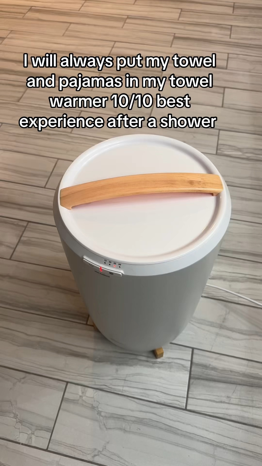 I will always put my towel and pajamas in my towel warmer 10/10 best experience after a shower 

#LTKHome #LTKOver40 #LTKselfcare