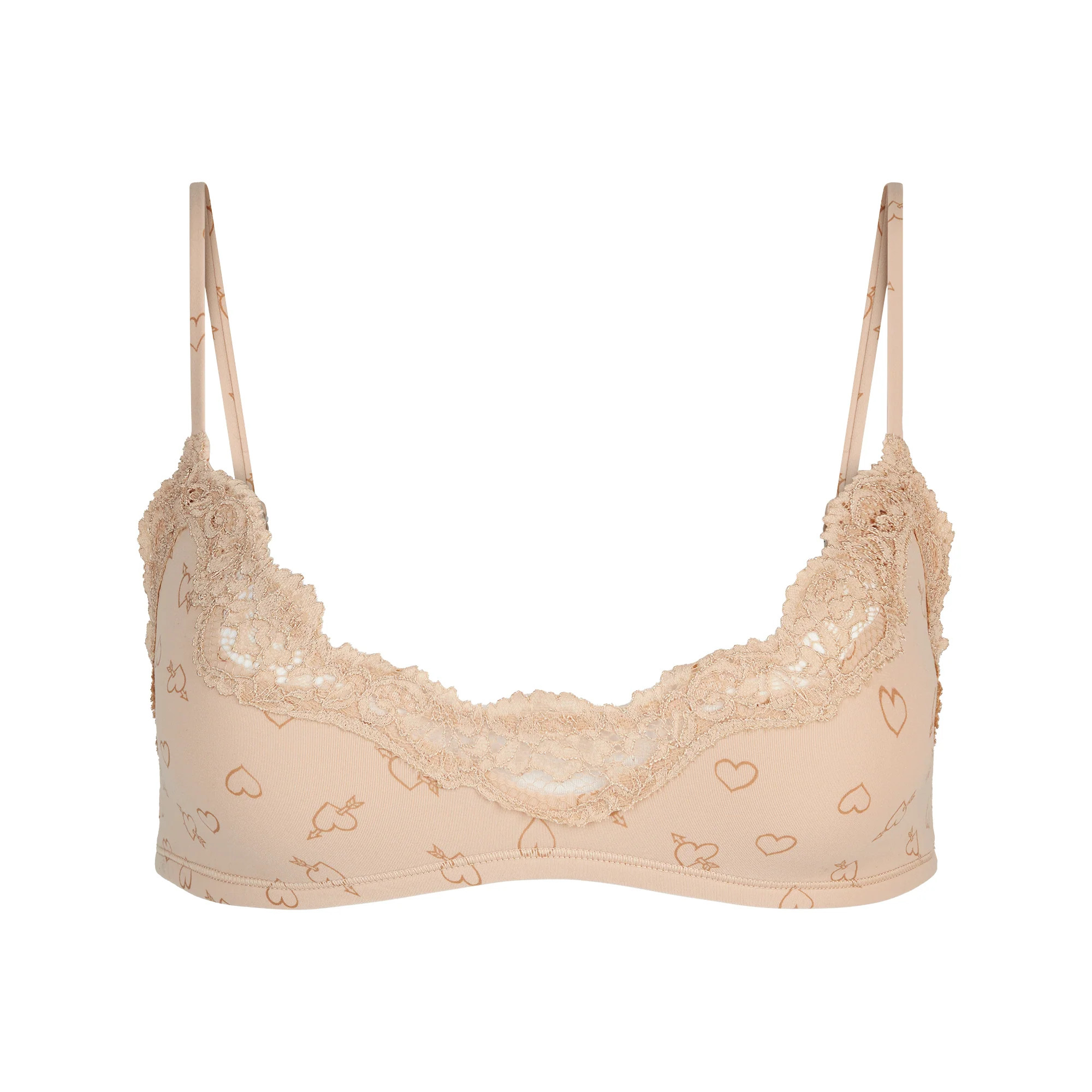 FITS EVERYBODY LACE SCOOP BRALETTE | MICA SKETCHED HEARTS | SKIMS | SKIMS (US)