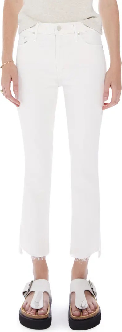 Insider High Waist Crop Step Hem Jeans | Nordstrom