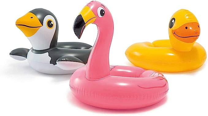 Intex, 43234-2327 3 Pack 59220EP - Animal Head Split Ring Pool Floats Bundle Includes Frog, Duck,... | Amazon (US)