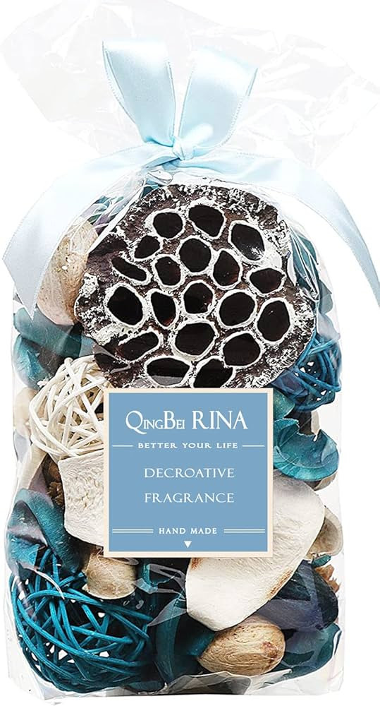 Qingbei Rina Blue Potpourri Bags, Ocean Breeze Scented Potpourri Bowl Filler,Beach Coastal Spring... | Amazon (US)