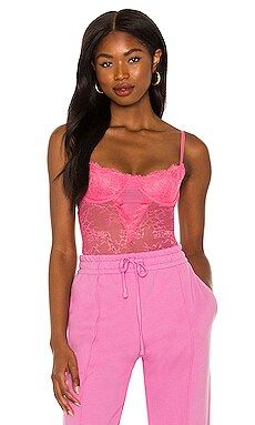 Lovers and Friends Ariella Bodysuit in Rose from Revolve.com | Revolve Clothing (Global)