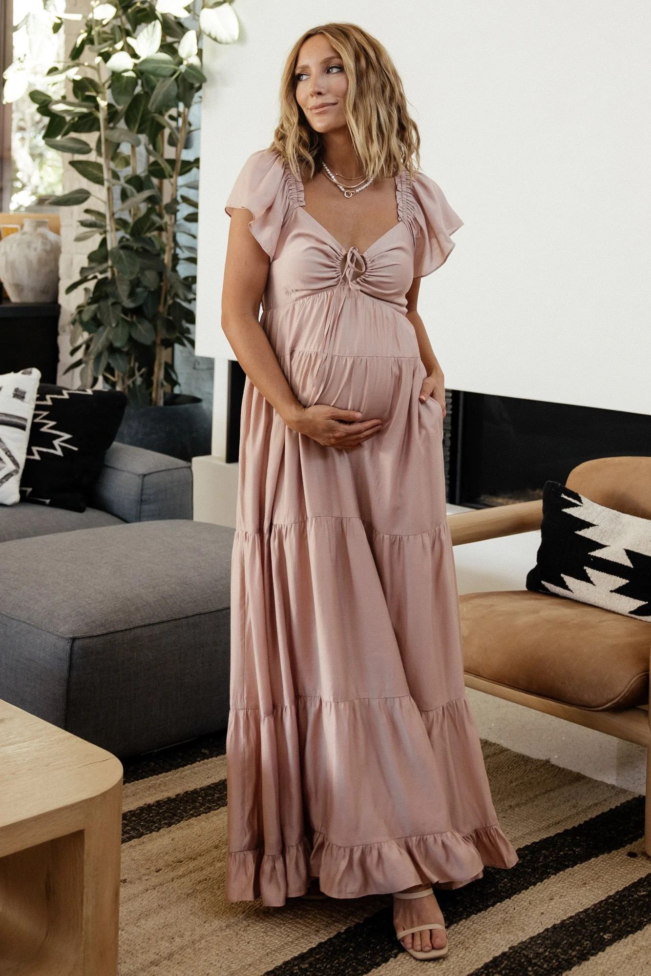 Agatha Maxi Dress | Dusty Mauve | Baltic Born