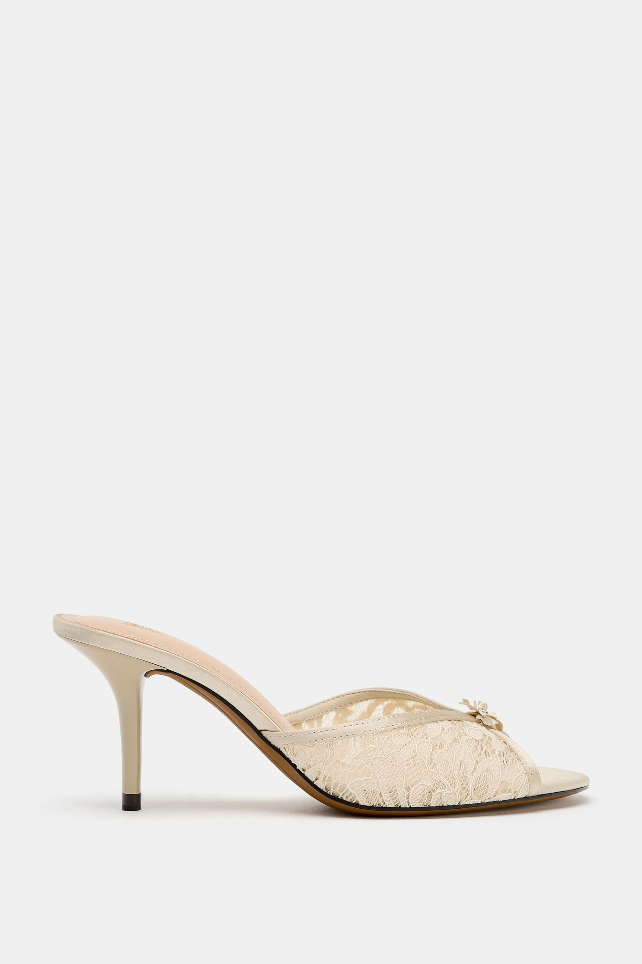 EMBROIDERED MULE HEELS | Zara UK
