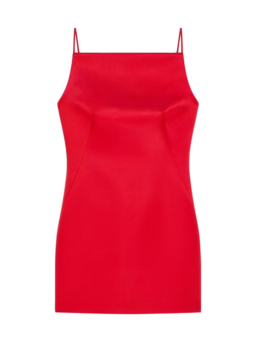 Mini Straps Dress in Satin | Saks Fifth Avenue