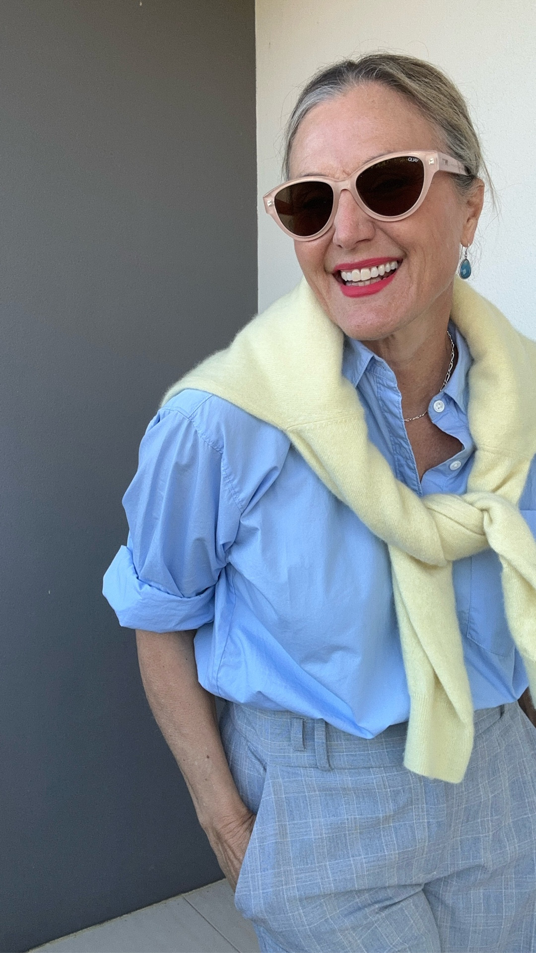 Easy transnational dressing from winter ➡️ spring.
Shirt size S
Pants size 10.
Knit size 12.


#LTKmidsize #LTKaustralia #LTKover50style