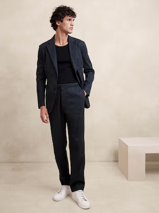 Linen-Cotton Traveler Pull-On Pant | Banana Republic (US)