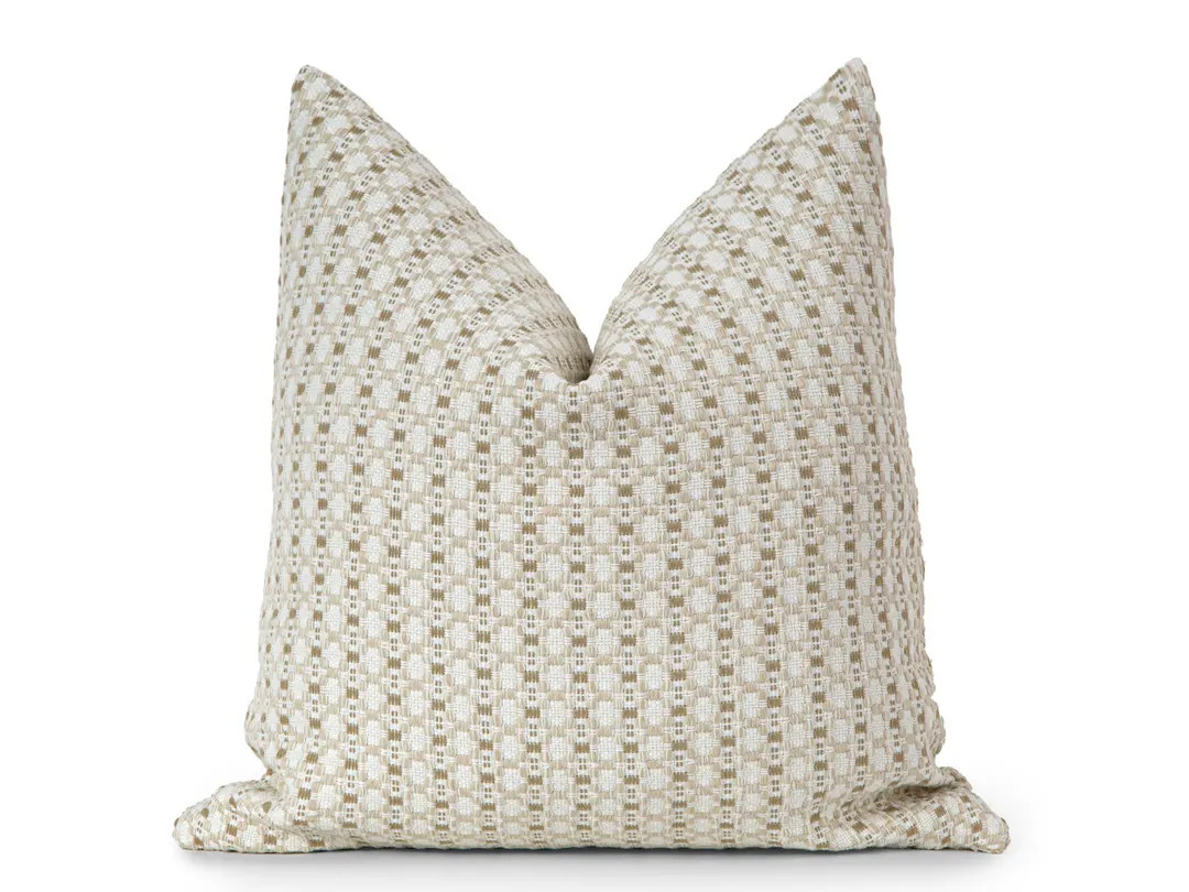Cream Textured Woven Pillow Cover | Neutral Cozy and Chic Style | Etsy (US)
