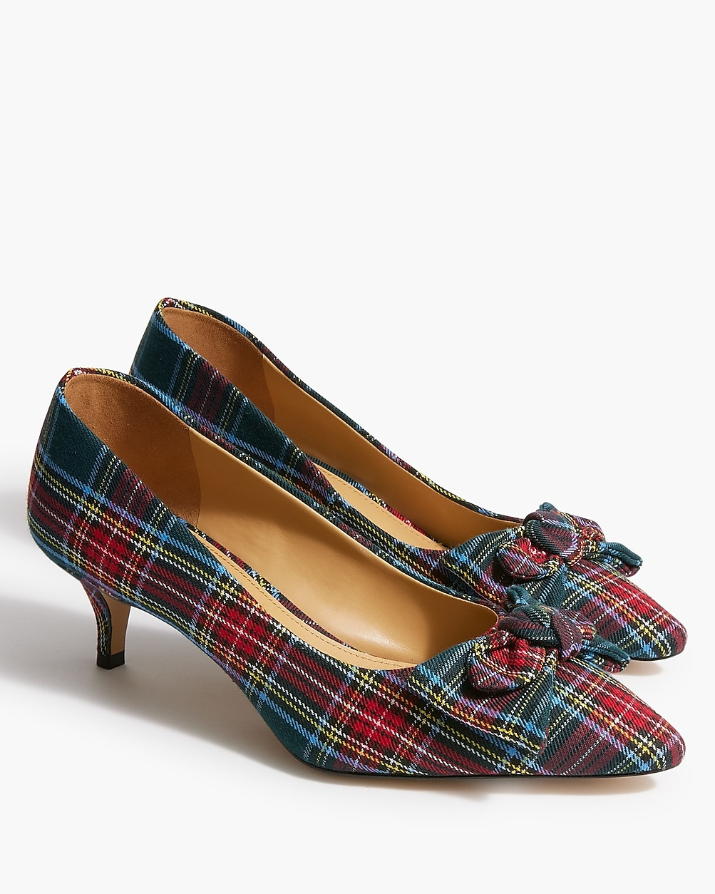 Tartan Esme kitten heels | J.Crew Factory