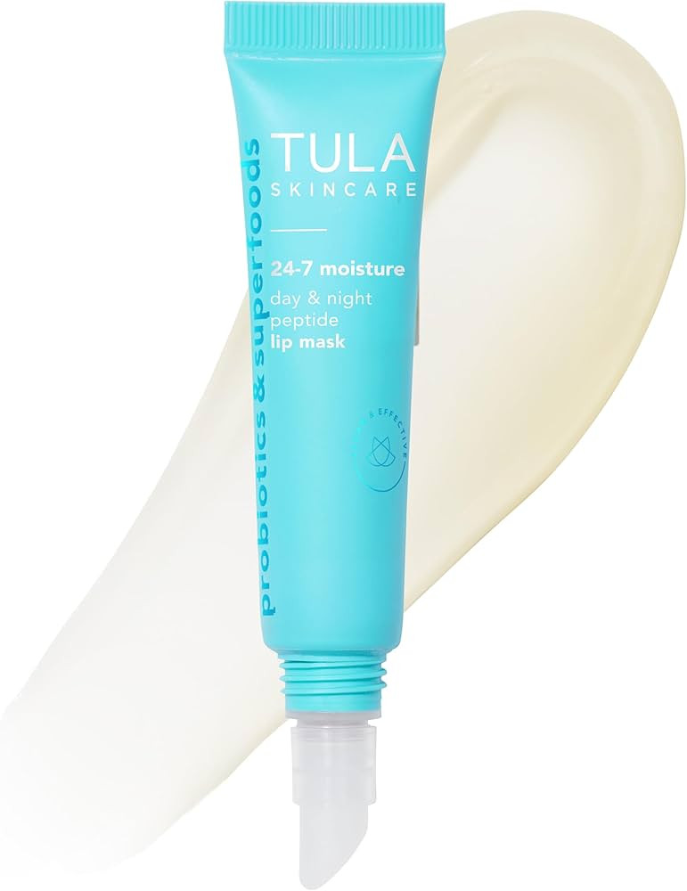 TULA Skin Care 24-7 Moisture Day & Night Peptide Lip Mask - Peptides, Hyaluronic Acid & Vitamin E... | Amazon (US)