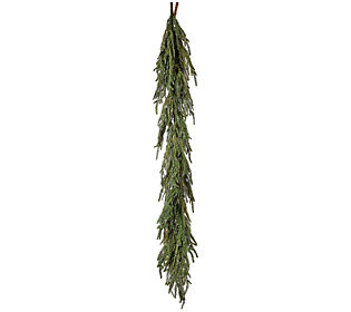 48 Iced Garden Norfolk Pine Garland by Valerie | QVC