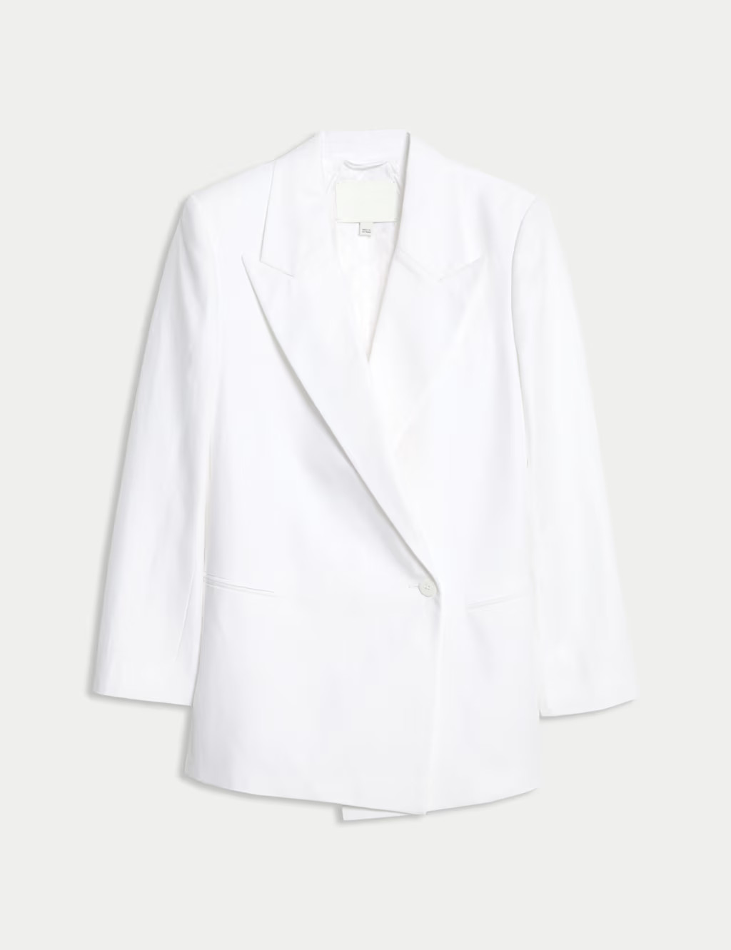 Linen Blend Single Breasted Blazer | Marks & Spencer (UK)