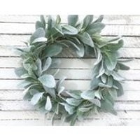 Lambs Ear Wreath, Spring Wreath, Year Round Wreath, 15 inch, Farmhouse Wreath, Mini Wreath, Farmhouse Wreath, Modern Farmhouse | Etsy (US)