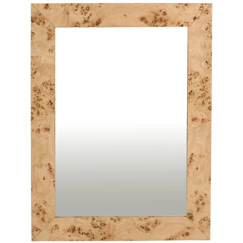 Cresthill Wood Rectangle Wall Mirror | Wayfair North America