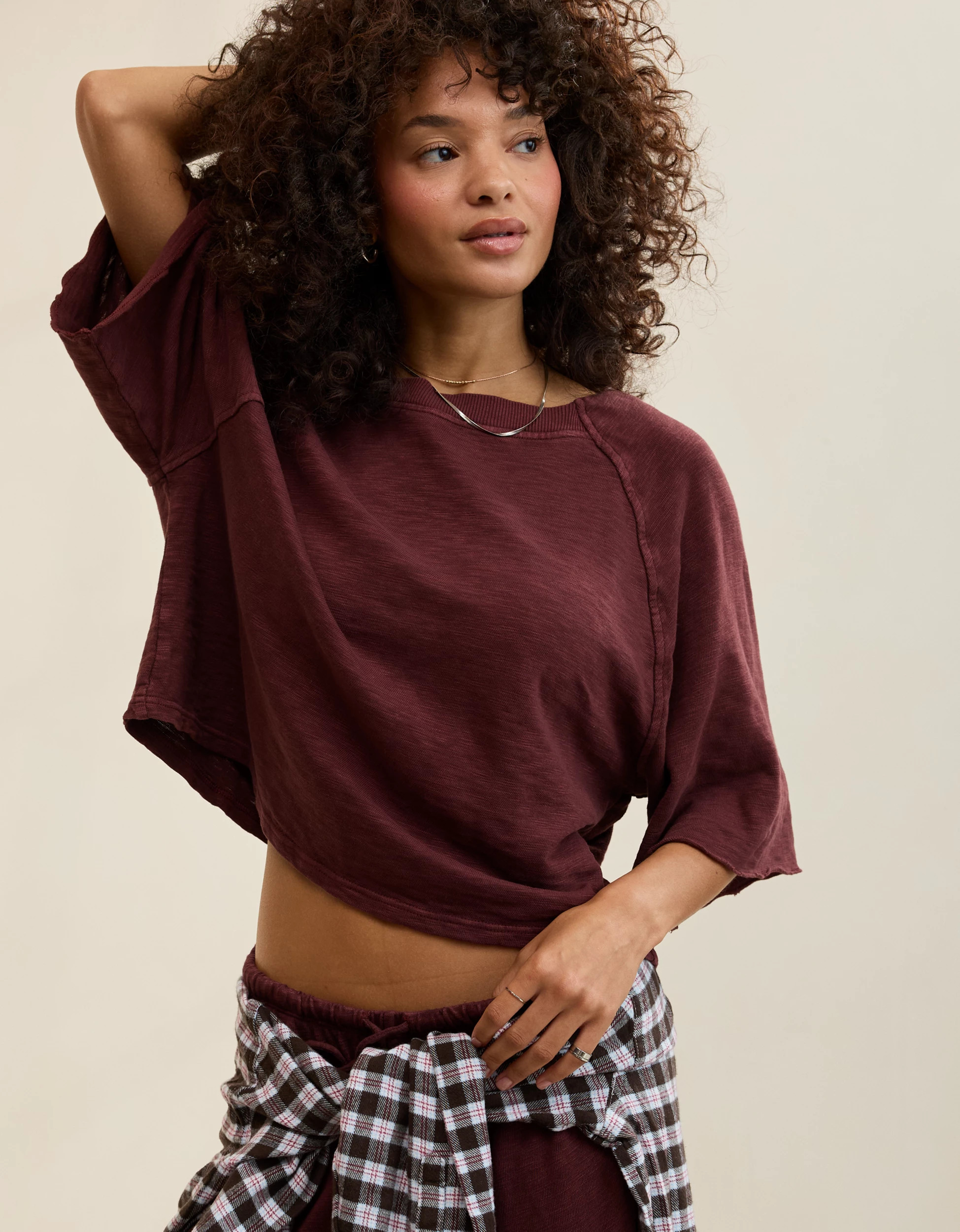 Aerie It's Casual Knit Slub T-Shirt | Aerie