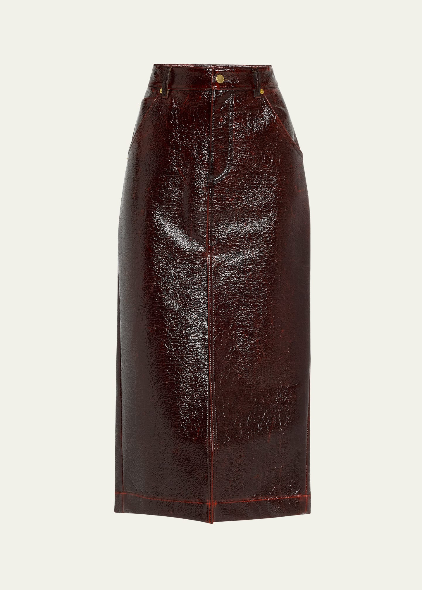 DARKPARK Erika Treated Wool Skirt | Bergdorf Goodman