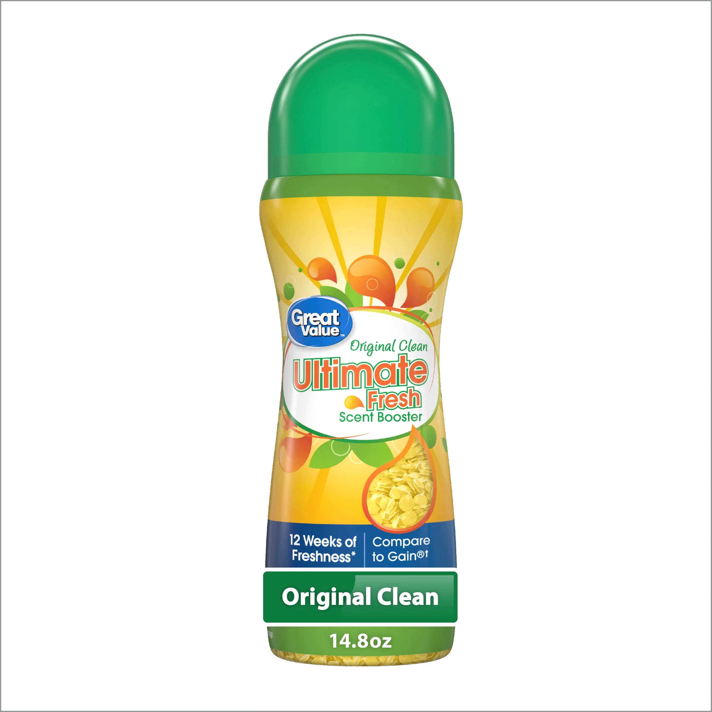 Great Value Ultimate Fresh In-Wash Laundry Scent Booster Beads, Original Clean, 14.8 Oz | Walmart (US)