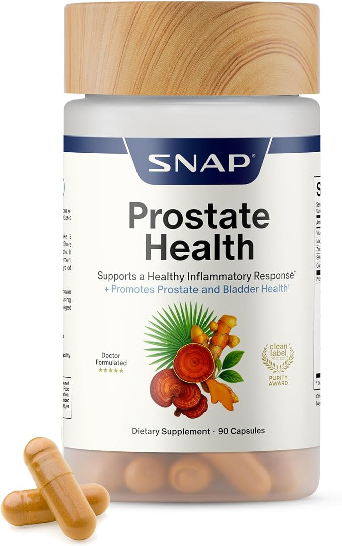 Snap Supplements Prostate Health Supplements for Men, Supports Urinary Tone and Healthy DHT Balan... | Amazon (US)