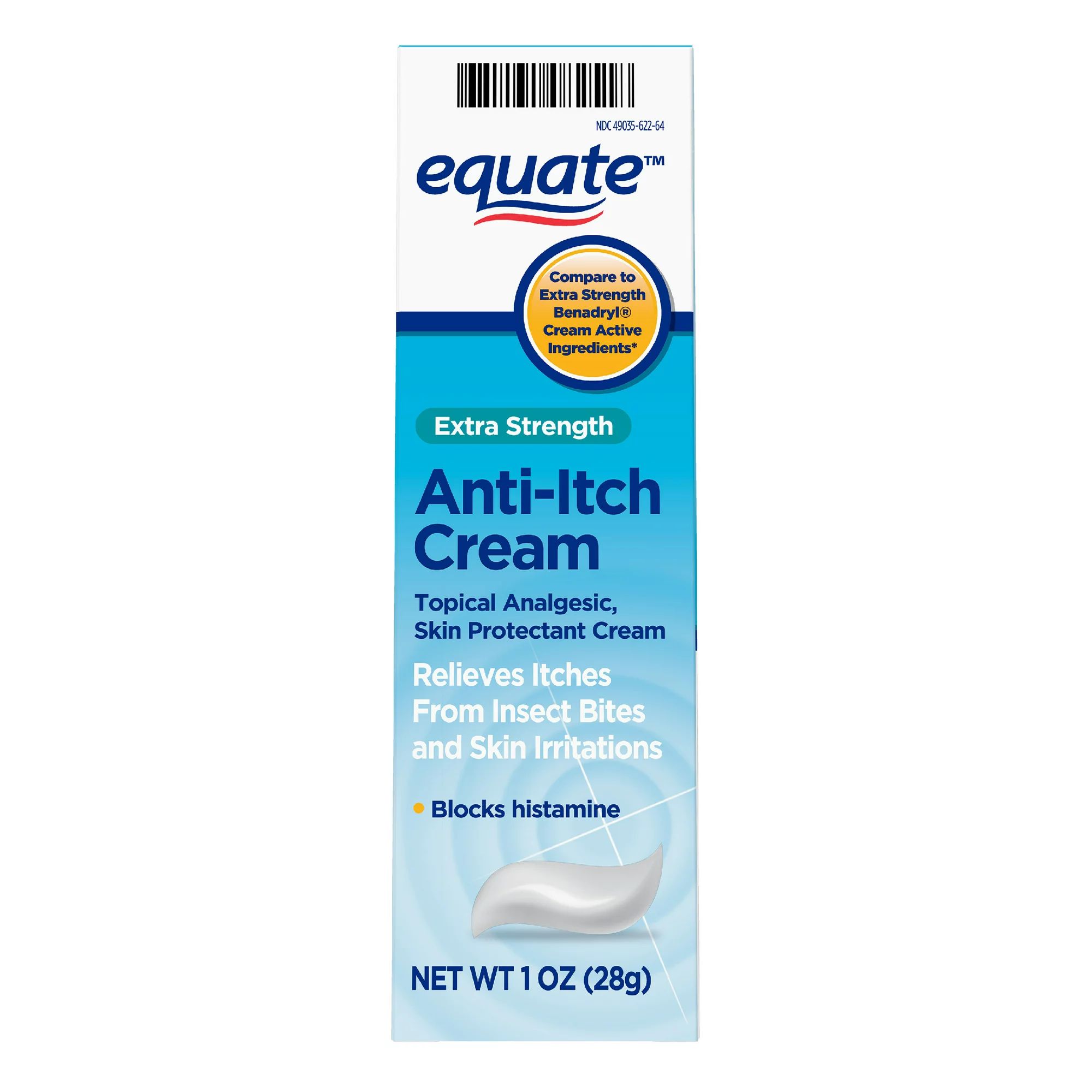 Equate Extra Strength Anti-Itch and Skin Protectant Cream, 1 Ounce - Walmart.com | Walmart (US)